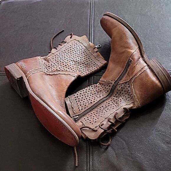 Bed Stu Tan Taupe Leather Cheshire Boots - Picture 1 of 11